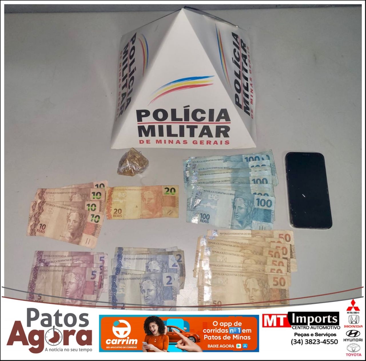 PM prende dois homens e apreende crack e R$ 2.408 em operação contra o tráfico no Alto da Colina