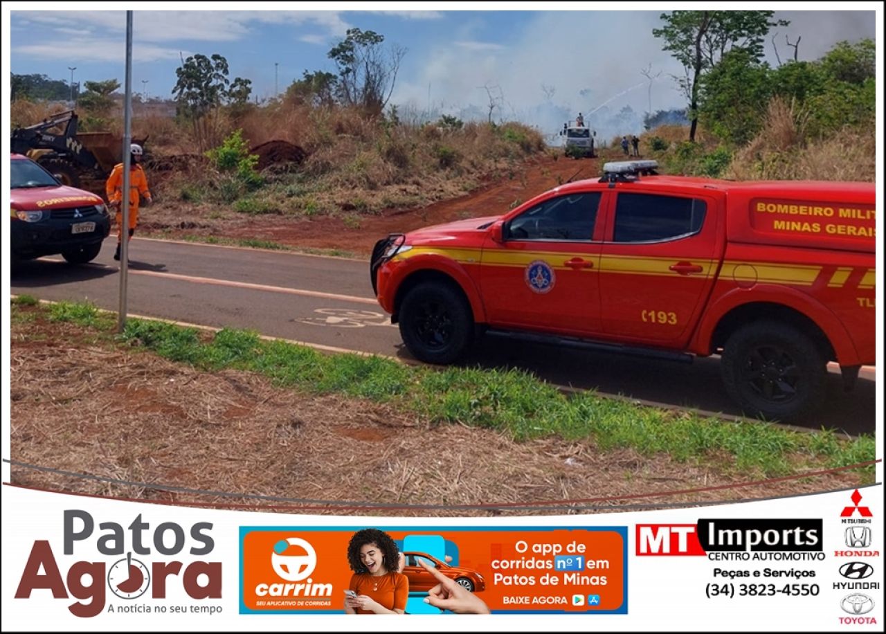 Incêndio na Mata do Catingueiro é controlado após queimar 7 hectares em Patos de Minas
