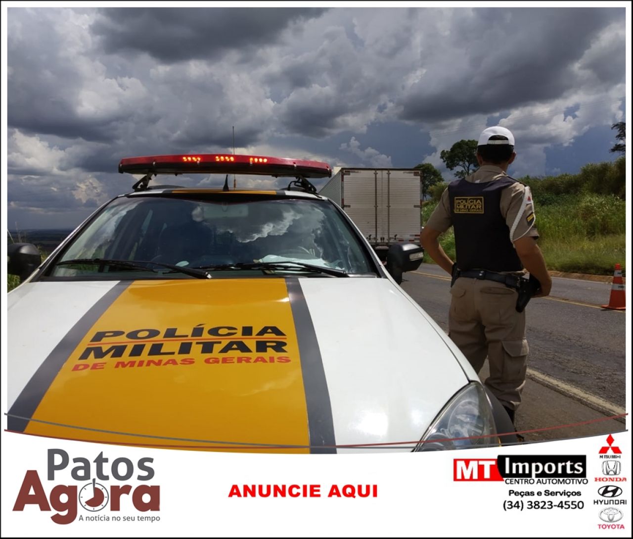 Polícia Militar Rodoviária pede cautela aos motoristas no período chuvoso
