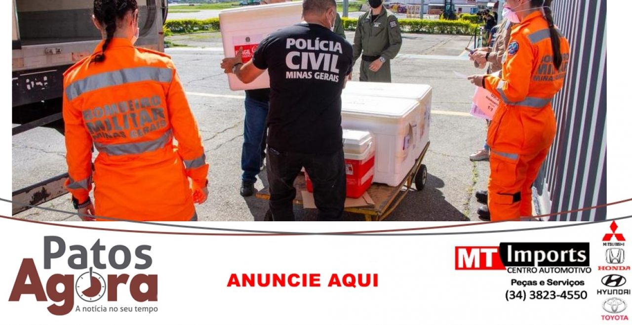 Governo de Minas envia vacinas contra covid-19 para cidades que estão na Onda Roxa