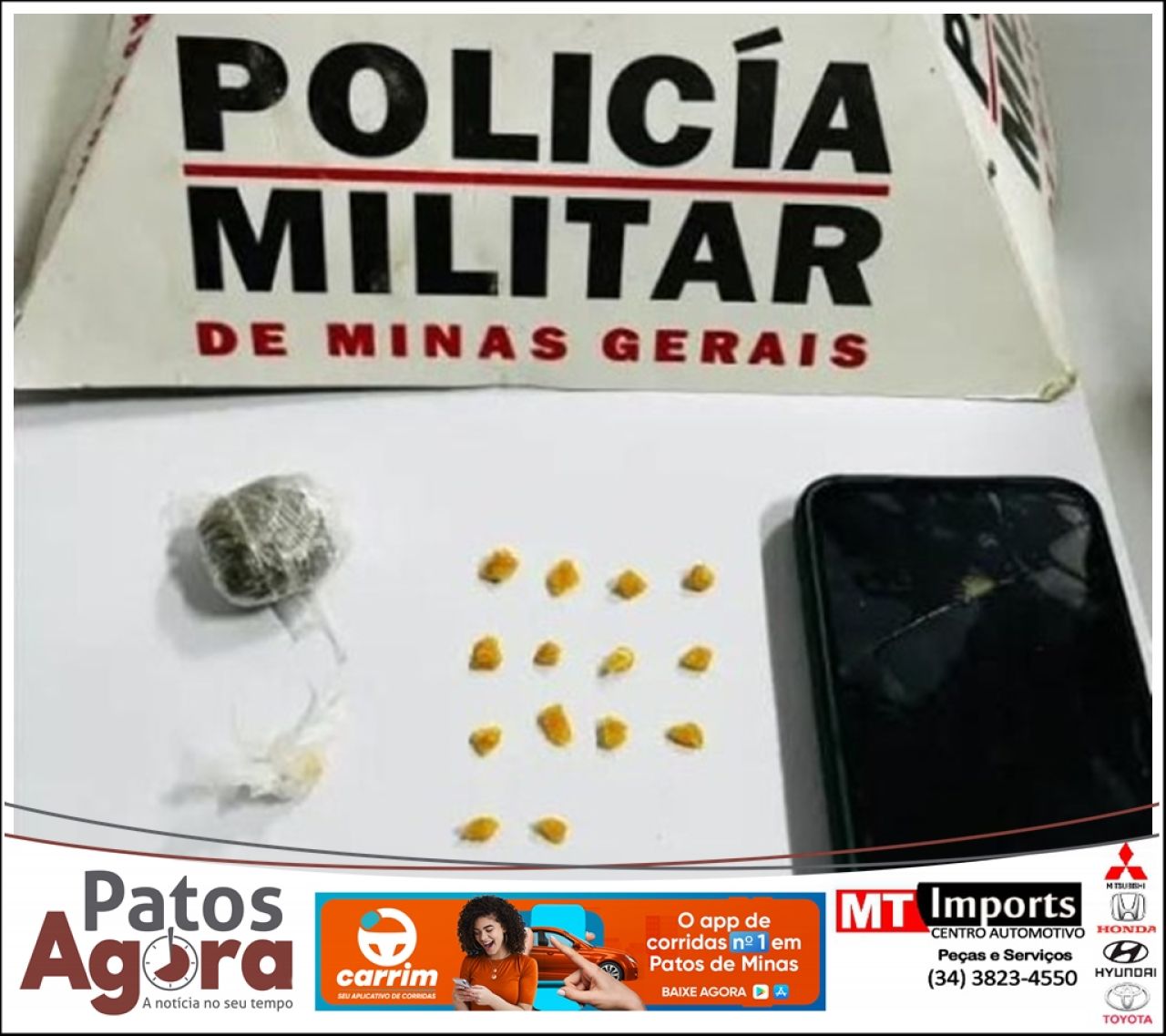 Mulher em prisão domiciliar é presa com drogas em Patos de Minas