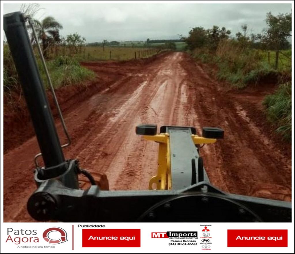 Prefeitura  intensifica as ações de melhorias nas estradas rurais da região