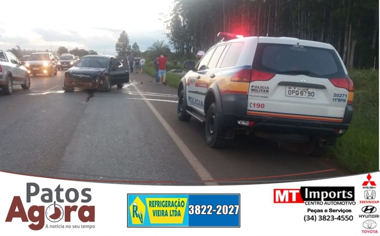 Motorista com sintomas de embriaguez provoca acidente na MG 235 em São Gotardo