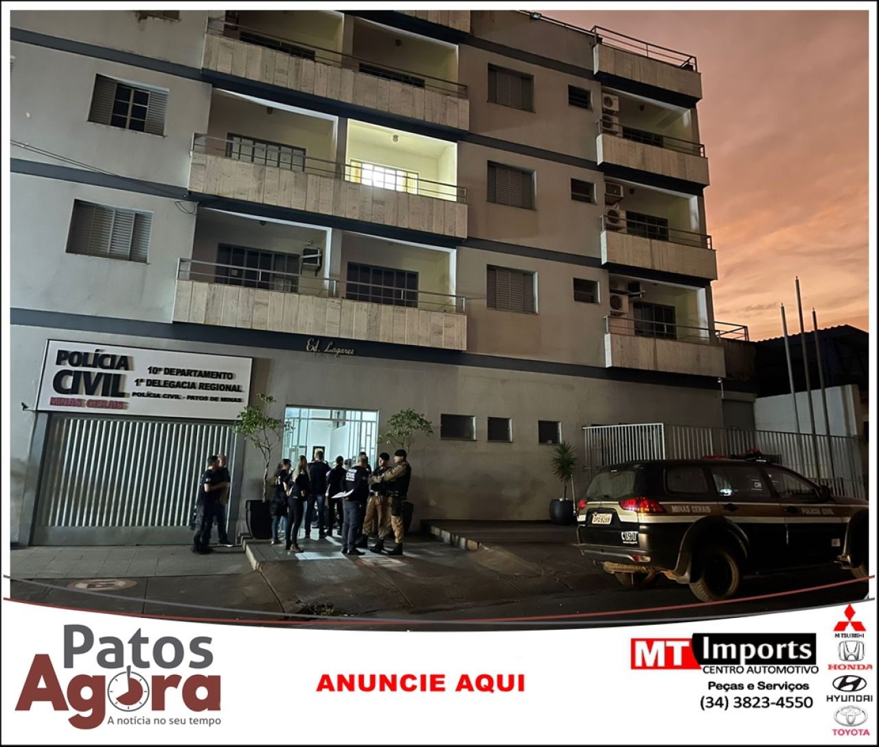 Operação Covardes: PC cumpre mandados contra autores de homicídios em Patos de Minas