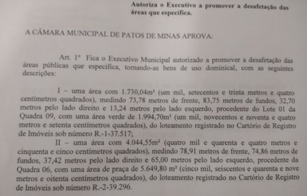 Câmara Municipal de Patos de Minas votará criação de centro especializado em reabilitação