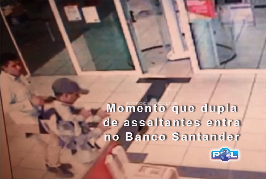 Câmeras de segurança mostram assaltantes que roubaram 78 mil reais de banco