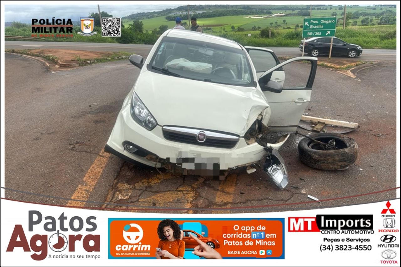 Condutor inabilitado abandona veículo após acidente na MGC-354