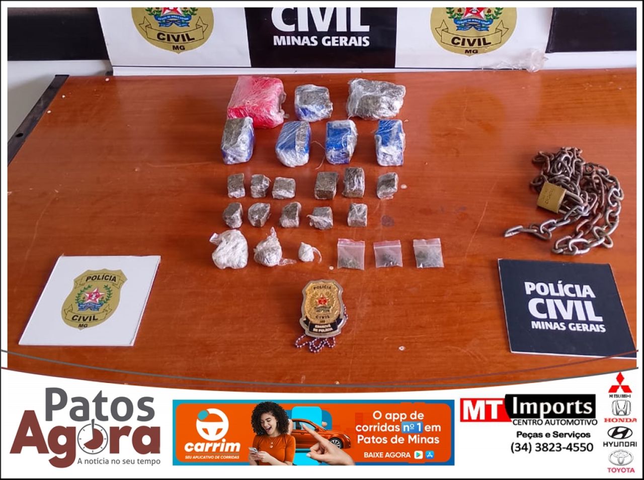 PCMG prende homem em flagrante por tráfico de drogas em São Gotardo