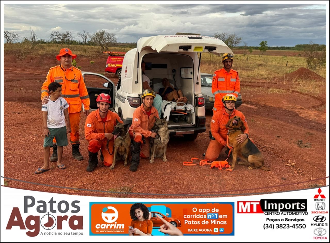 Após três dias de buscas, Bombeiros localizam idoso que estava desaparecido em área de mata