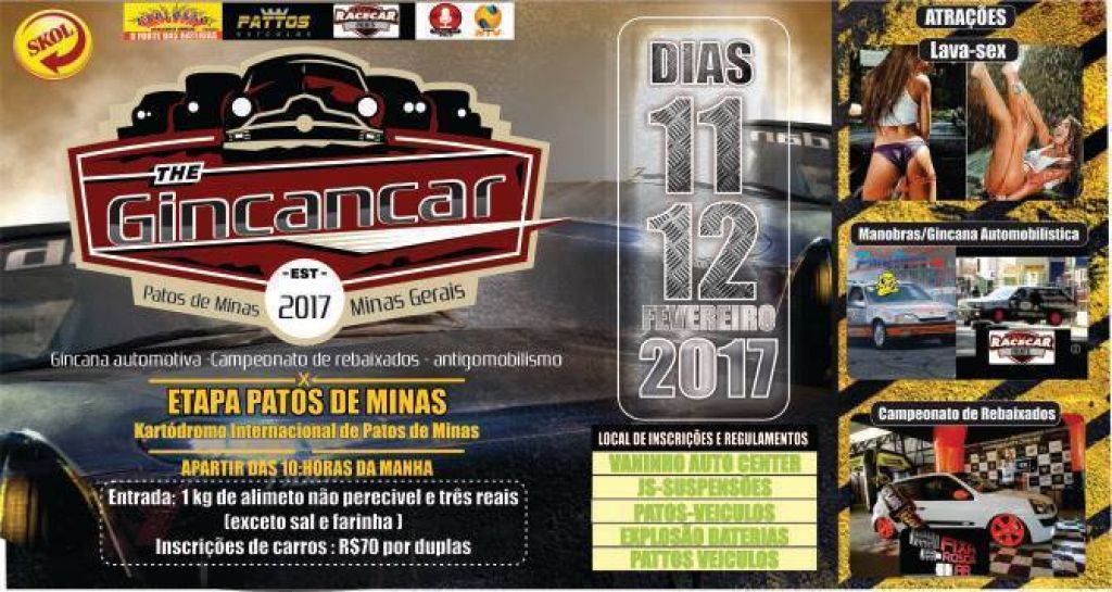 Nos próximos dias 11 e 12, no Kartódromo de Patos de Minas, acontece o evento The Gincancar