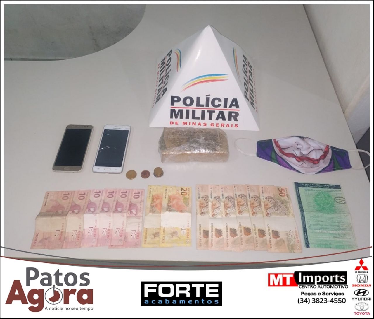 PM de Serra do Salitre prende três autores por tráfico de drogas com ajuda de denúncia da comunidade