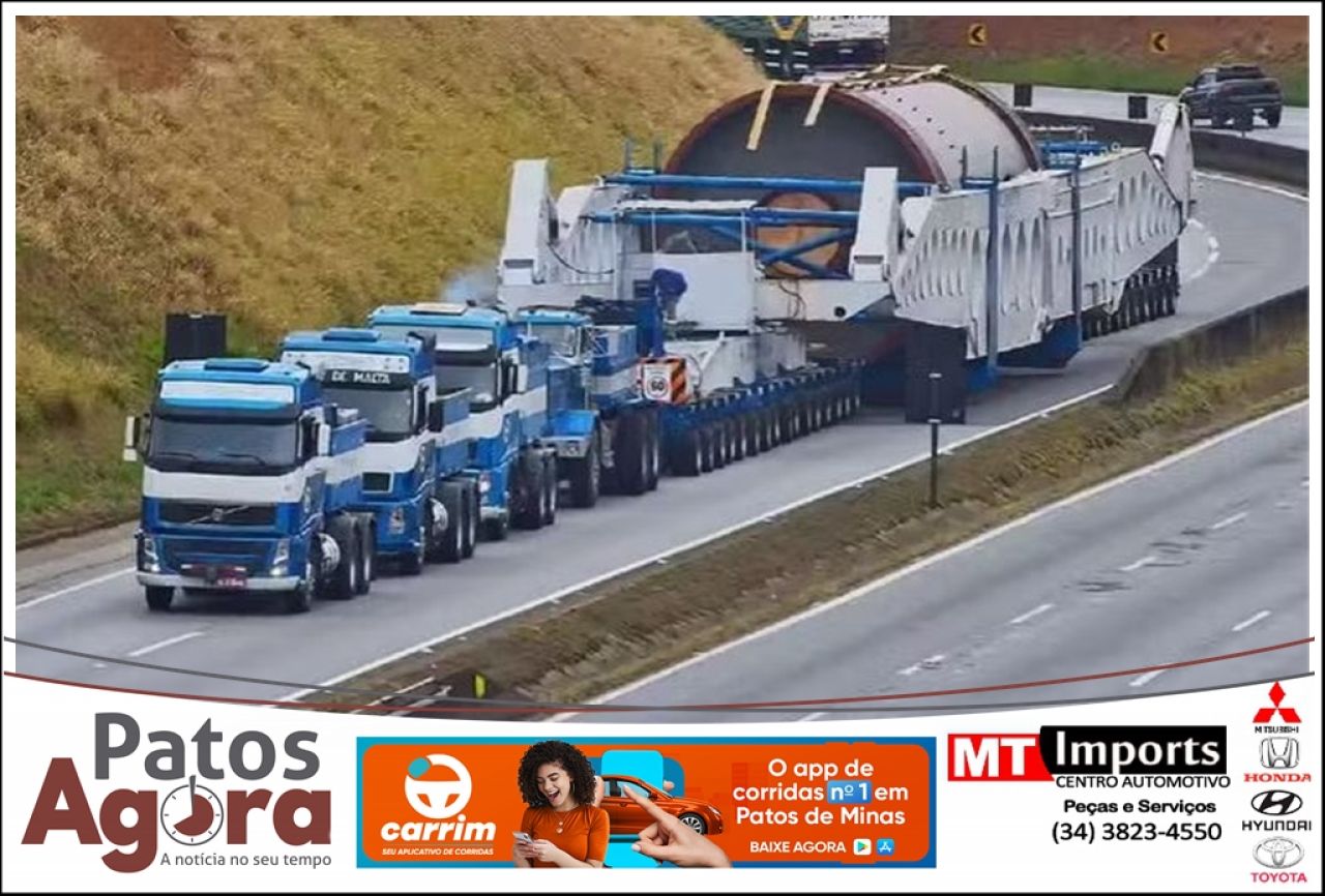 PRF Conclui Etapa de Mega Escolta de Carga de 636 Toneladas na BR-262