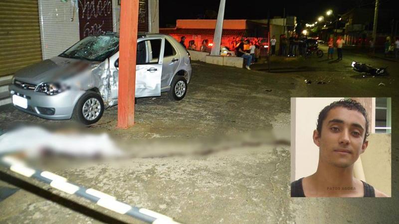 Estudante da UFU morre e namorada fica gravemente ferida em acidente na Rua Ponto Chic.