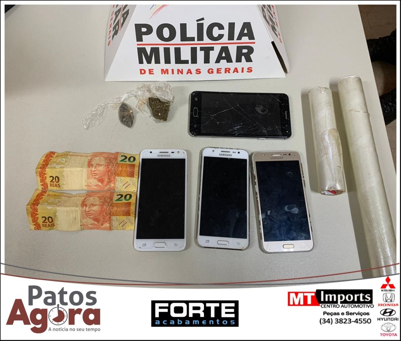 PM de Coromandel prende três suspeitos de tráfico de drogas