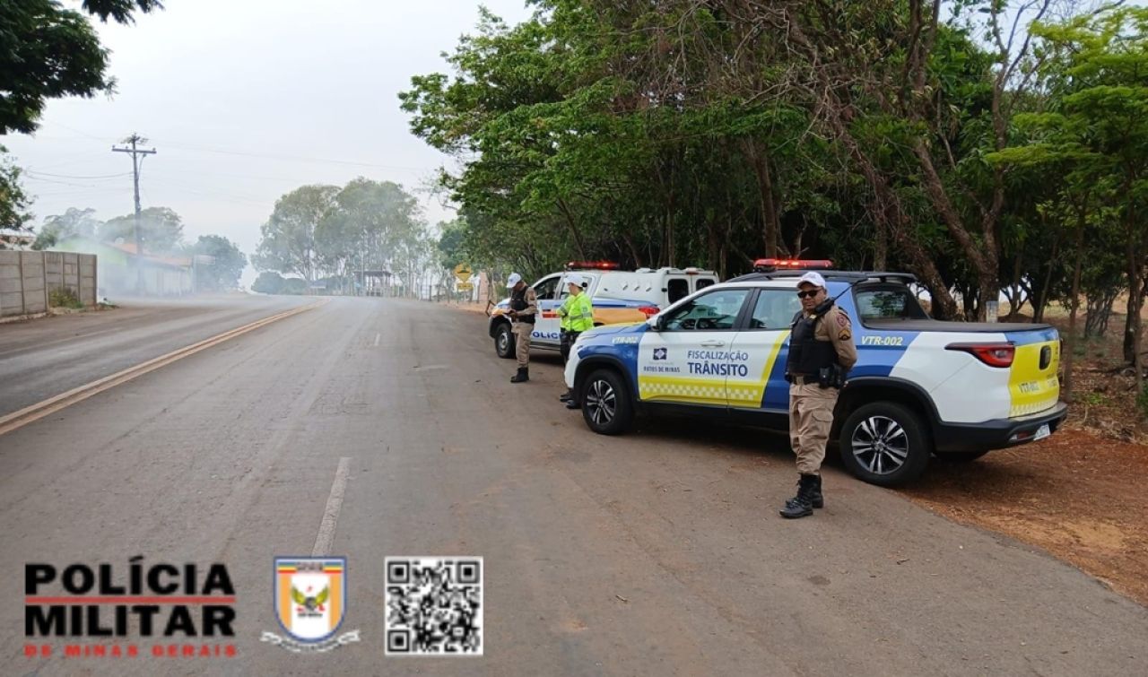 Condutor é preso por transporte irregular de passageiros na LMG 743, em Patos de Minas