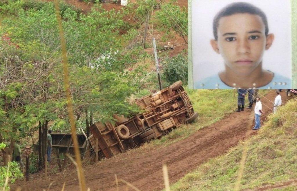 Adolescente de 15 morre esmagado por caminhão na zona rural de Carmo do Paranaíba