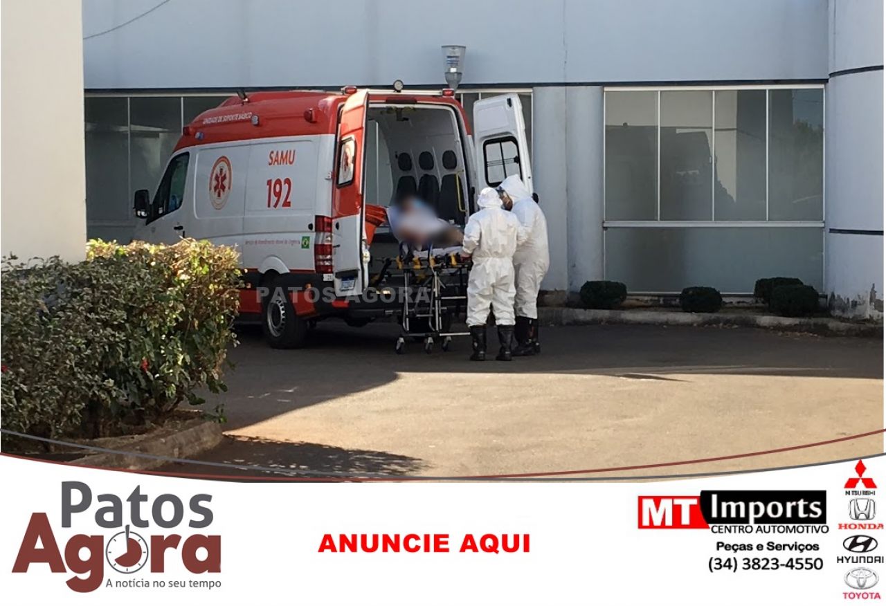 Primeiro paciente é transferido pelo SAMU para Hospital de Campanha em Patos de Minas