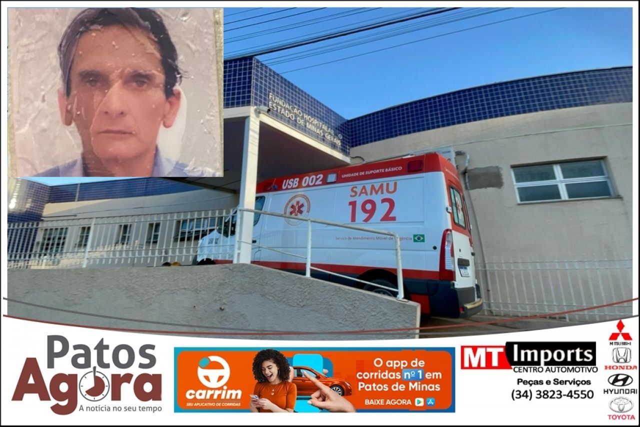 Idoso que foi espancado no Bairro Santa Luzia não resiste e morre no HRAD