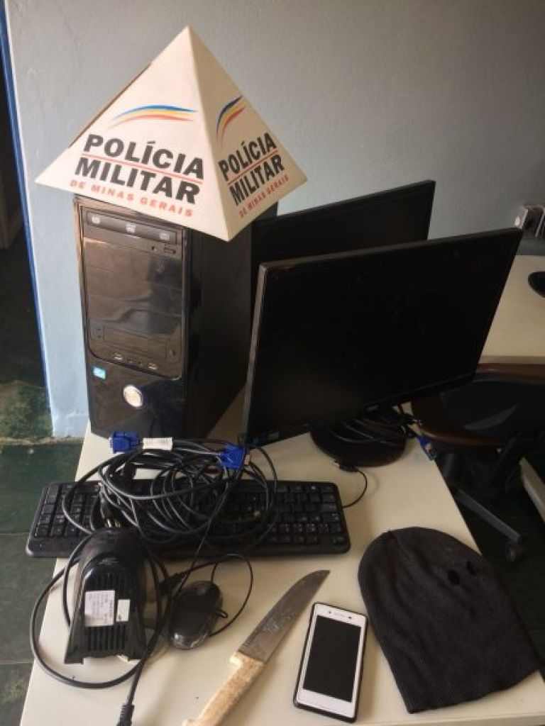 Durante ocorrência de roubo, PM de São Gotardo localiza objetos que haviam sido furtados em outro crime na cidade