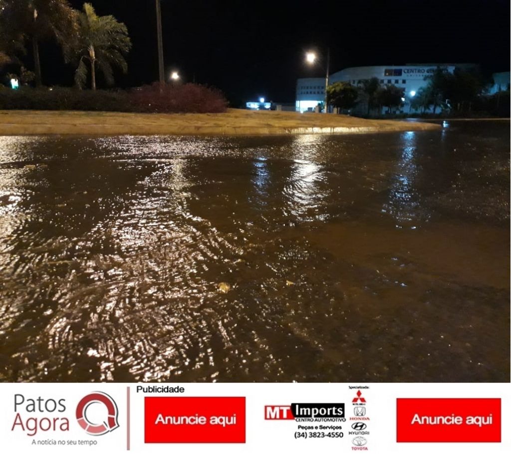 Após 50 dias, chuva cai em Patos de Minas durante a madrugada