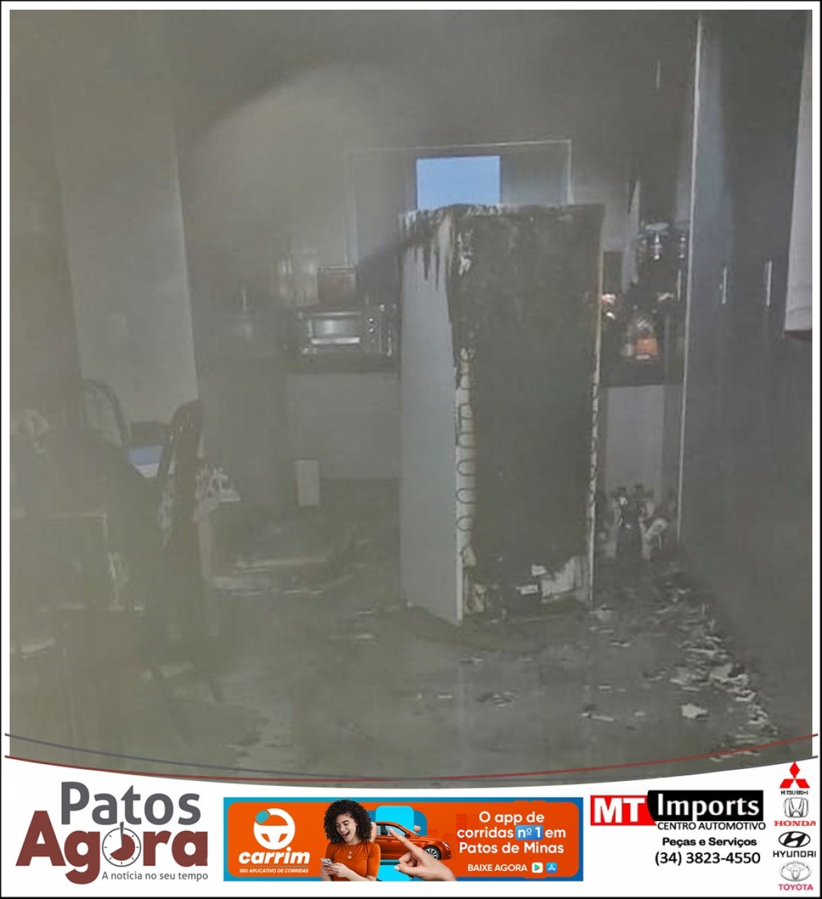 Incêndio em residência no bairro Campos Elísios mobiliza Corpo de Bombeiros na madrugada de Ano Novo