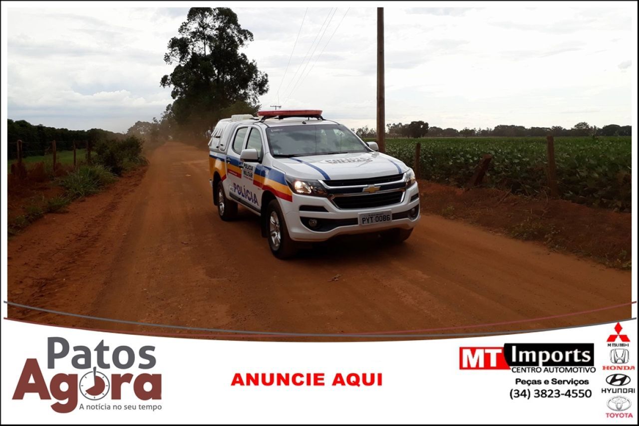 Bandidos invadem fazenda em Presidente Olegário, amarram idoso deficiente e roubam caminhonete e dinheiro