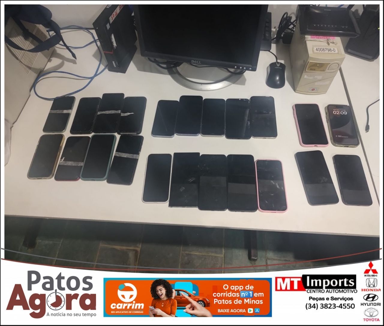 Polícia Civil de Minas Gerais busca proprietários de 13 celulares furtados durante a Fenamilho