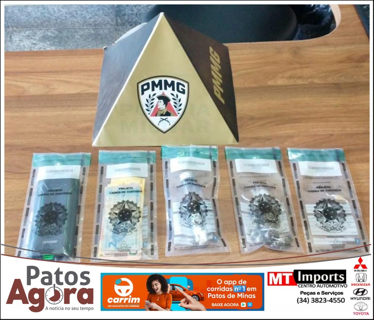 PM prende homem por tráfico e cumpre mandado de prisão em Guarda dos Ferreiros