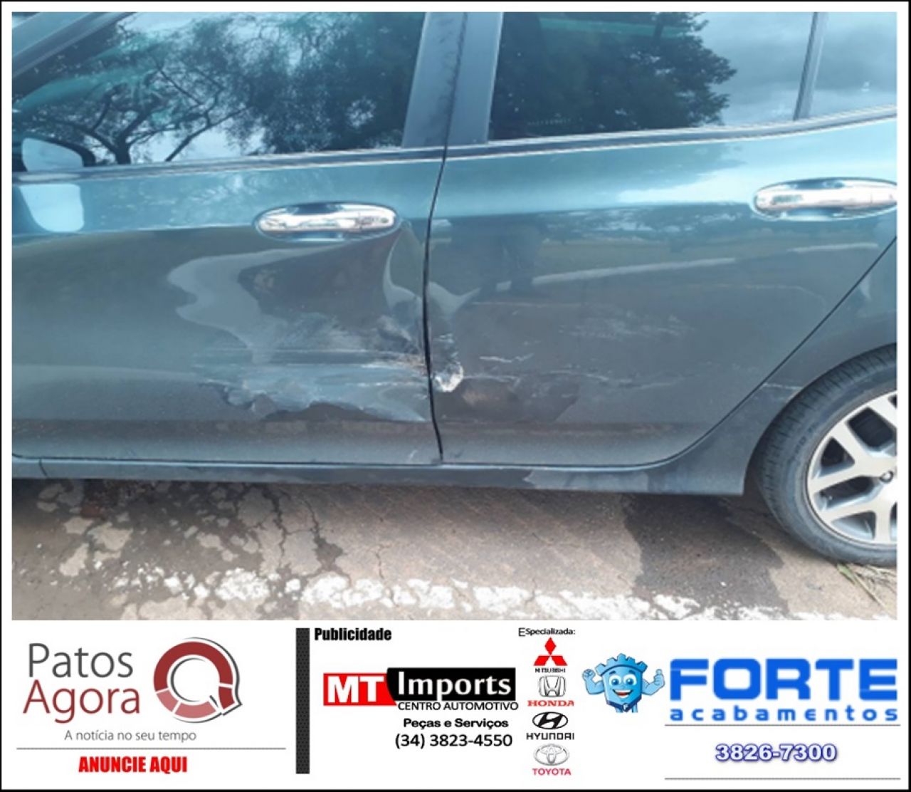 Motorista inicia conversão sem observar fluxo de veículos e provoca acidente na Av. Fátima Porto