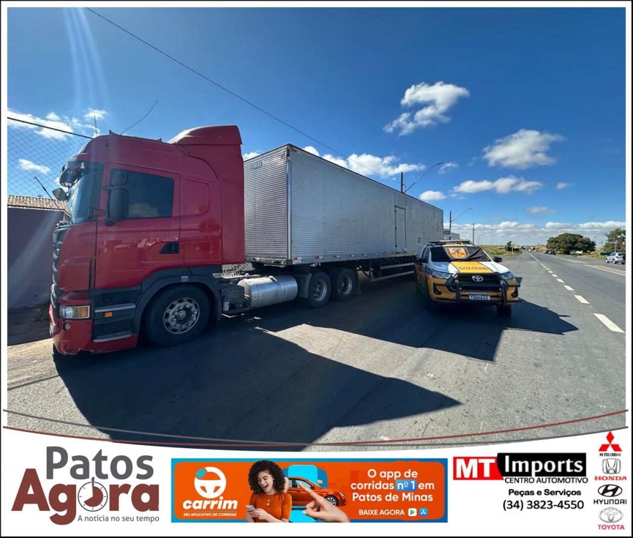 PM Rodoviária apreende mais de 33 toneladas de mercadorias da China sem documentação na BR-354