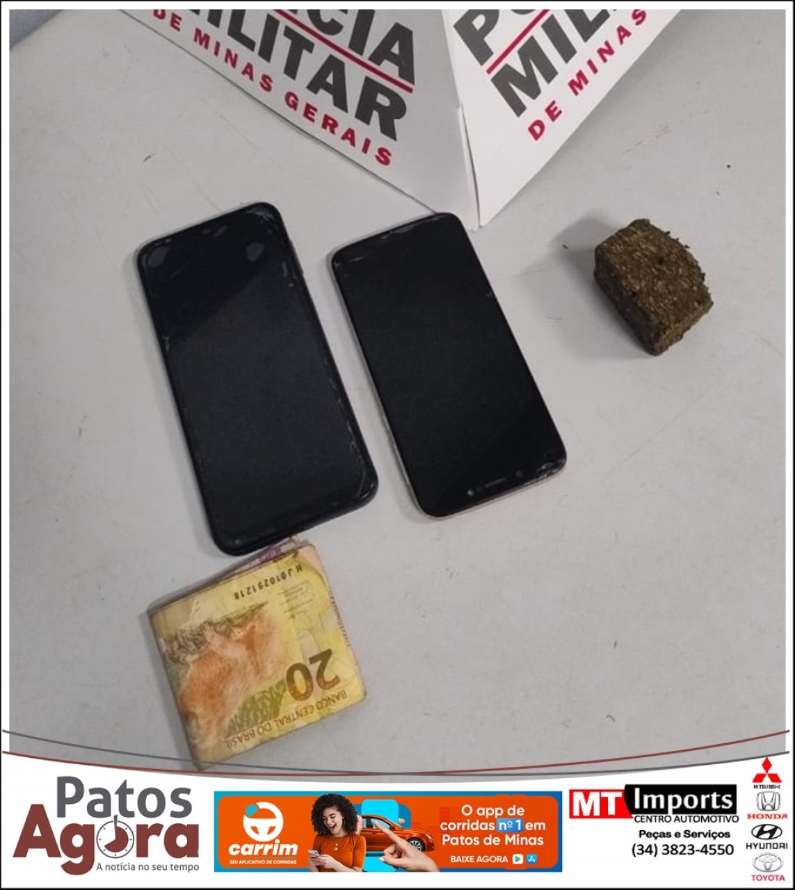 Trio é preso por suspeita de tráfico de drogas próximo ao Galpão do Produtor