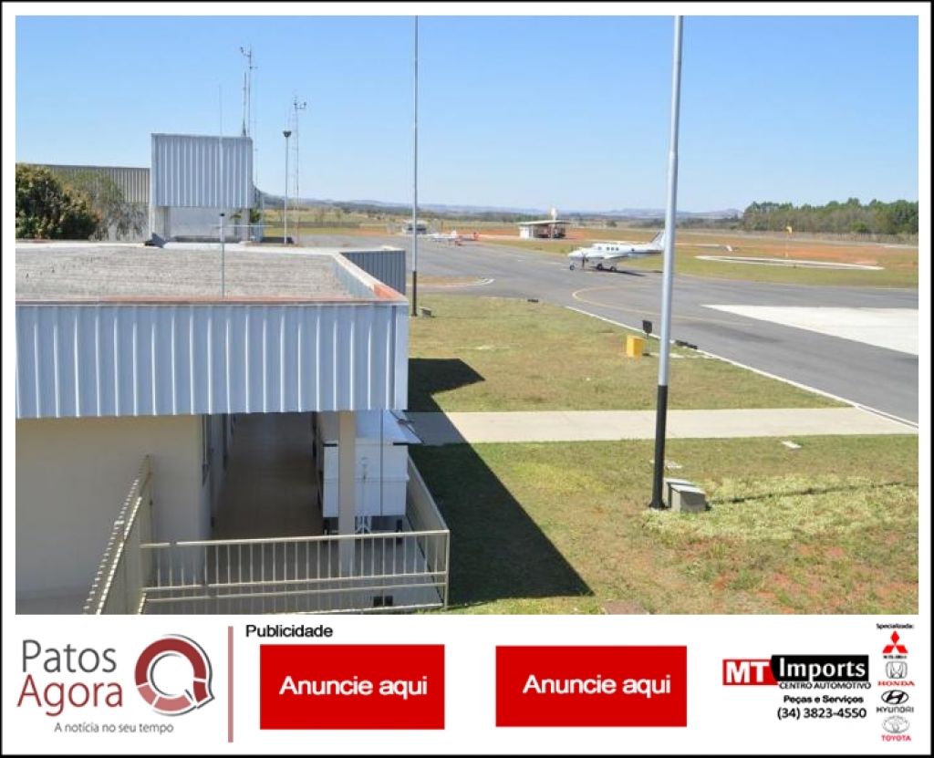 Aeroporto de Patos de Minas passará por estudo neste final de semana