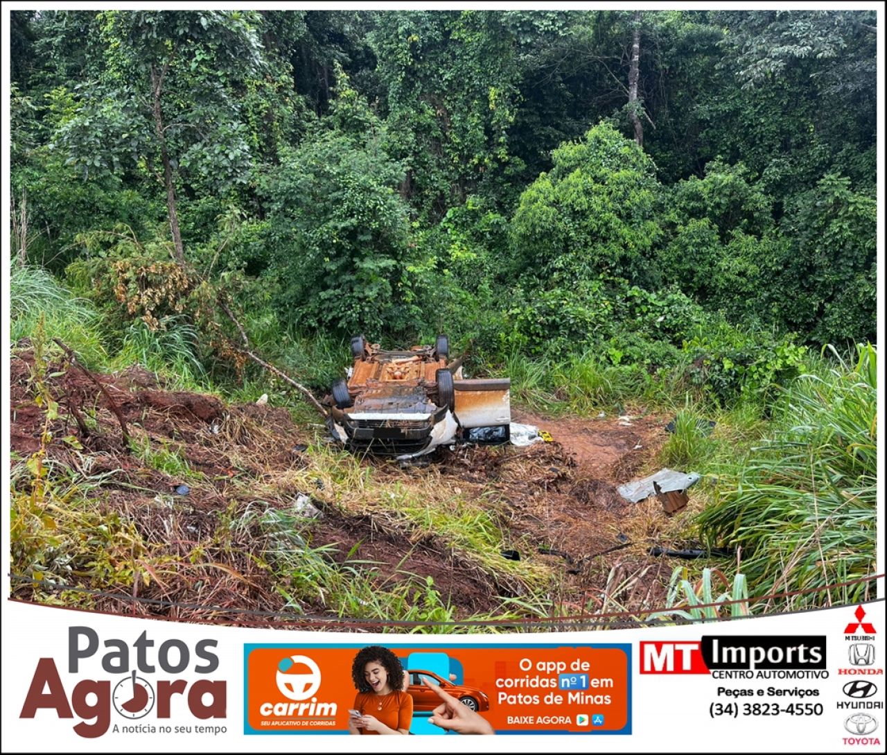 Acidente entre carro e carreta tira a vida de mulher de 34 anos na BR-352