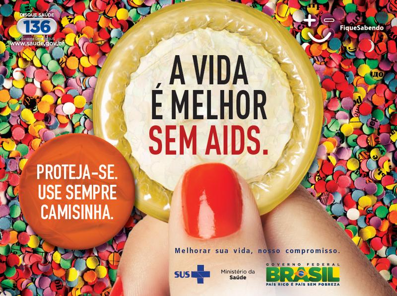 Ministério da Saúde lança campanha de carnaval - 45% dos brasileiros fizeram sexo sem camisinha em 2013.