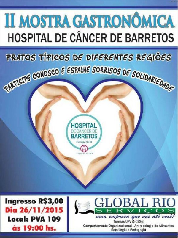 Alunos da UFV organizam mostra gastronômica para arrecadar fundos para Hospital do Câncer de Barretos