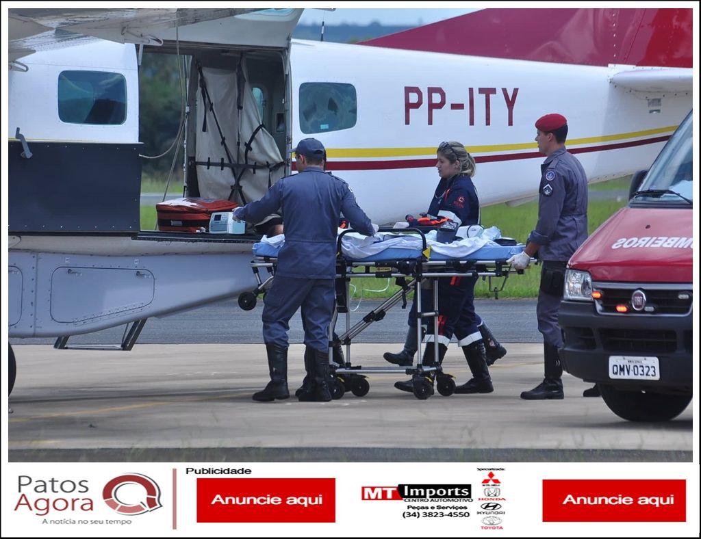 Avião do Corpo de Bombeiros transporta criança para Belo Horizonte após complicação em cirurgia