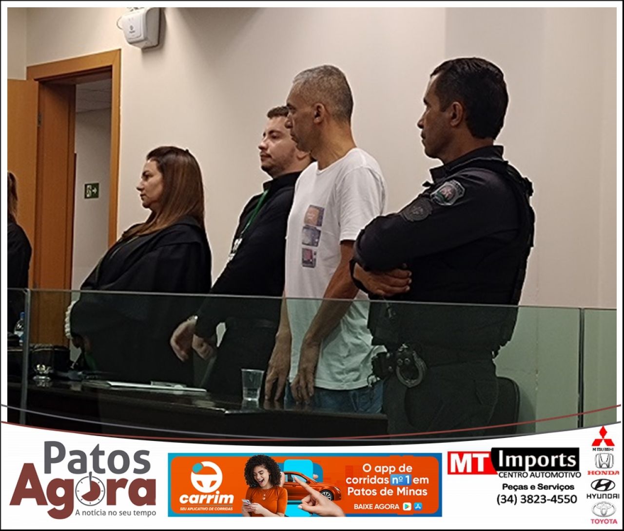 Homem é condenado a 12 anos e 7 meses por tentativa de feminicídio em Patos de Minas