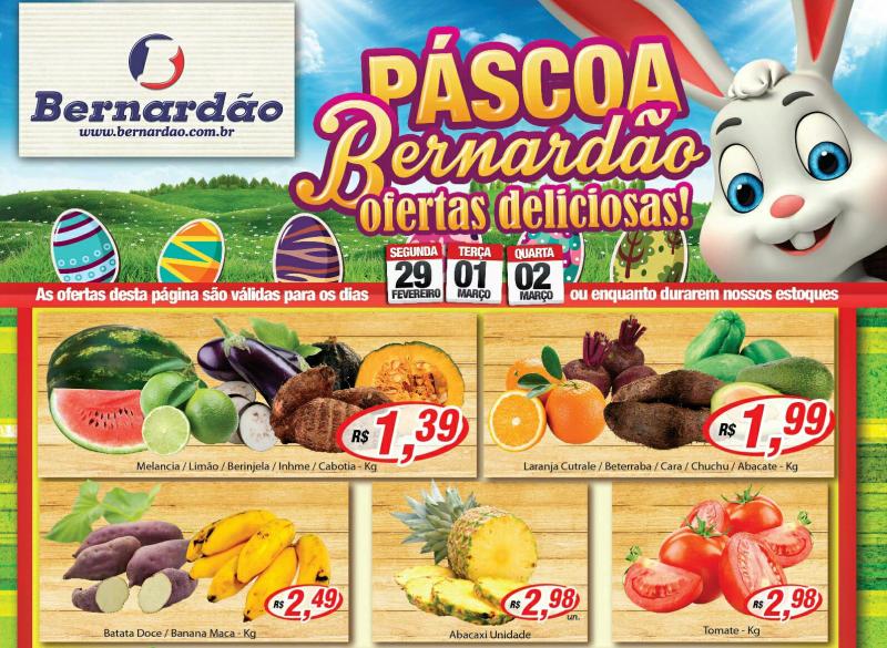 Confira as promoções  do Supermercado  Bernardão 