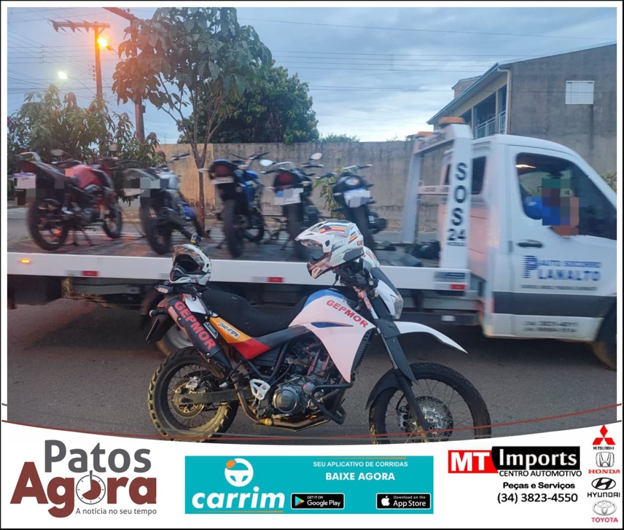 Ação da Polícia Militar coíbe o uso irregular de bicicletas motorizadas em  Patos de Minas