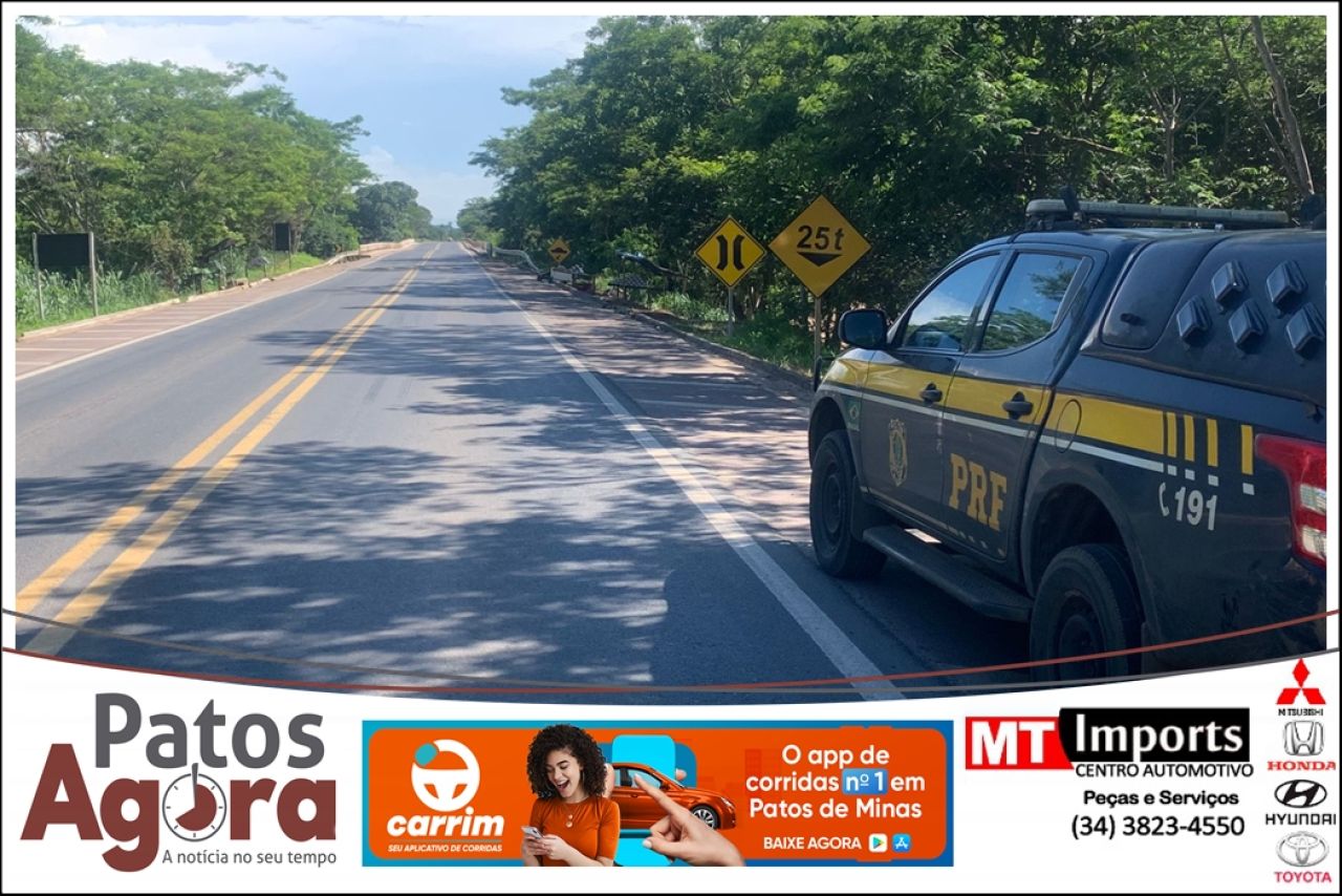 Ponte sobre o Rio das Velhas, na BR-365, terá restrição para veículos pesados