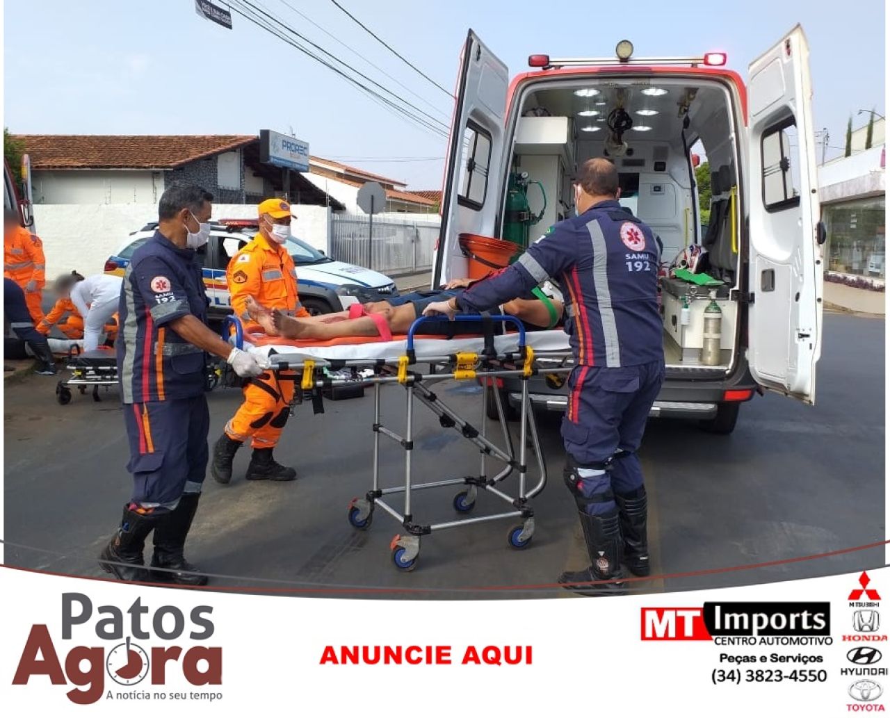 Mãe e filha ficam feridas em grave acidente no bairro Sobradinho
