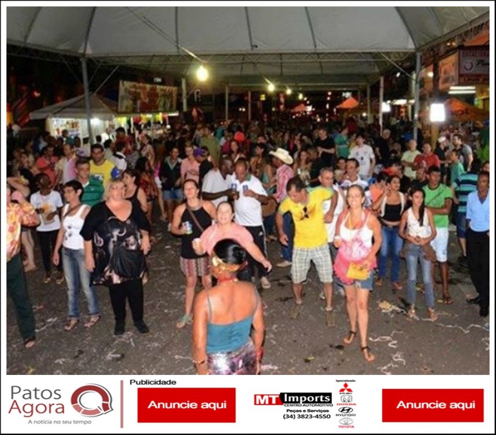 Pelo terceiro ano consecutivo, Prefeitura de Patos de Minas cancela carnaval de rua para economizar