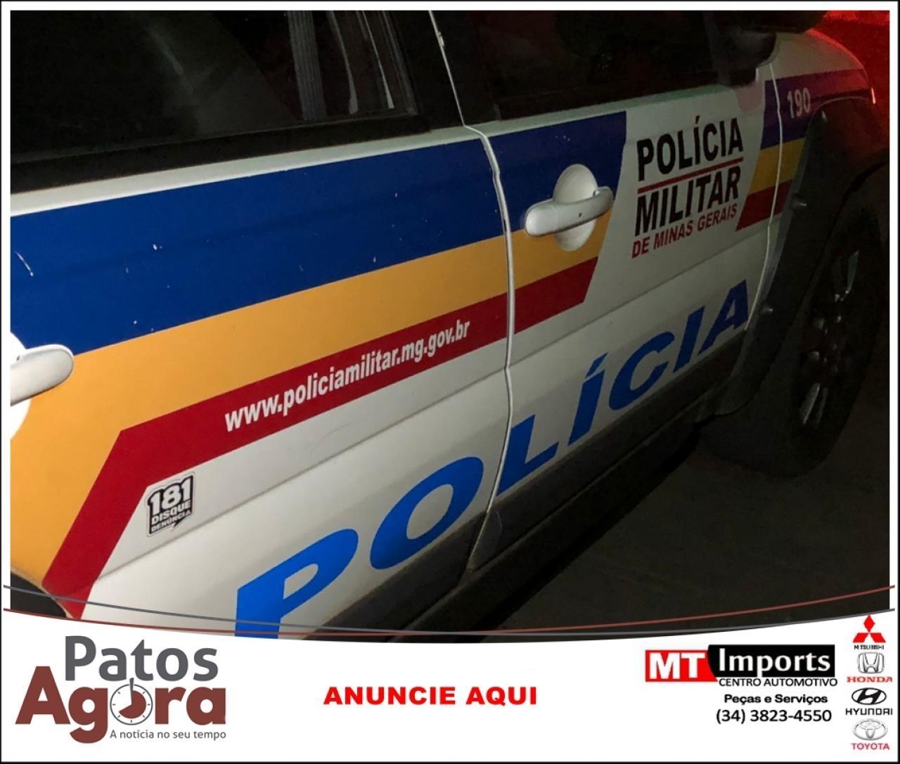 Jovem é atingido por disparos de arma de fogo no Bairro Vila Garcia