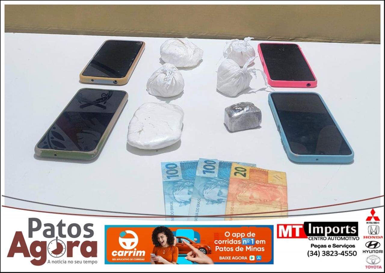 Polícia Militar prende dupla por tráfico de drogas após denúncia em Serra do Salitre