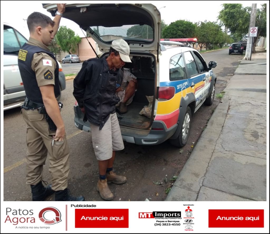 Homem suspeito invadir oficina é preso derretendo fios para retirar o cobre em Carmo do Paranaíba