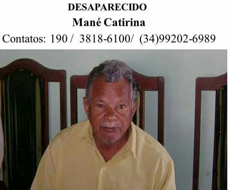 Familiares procuram idoso de 81 anos que saiu de casa em Presidente Olegário