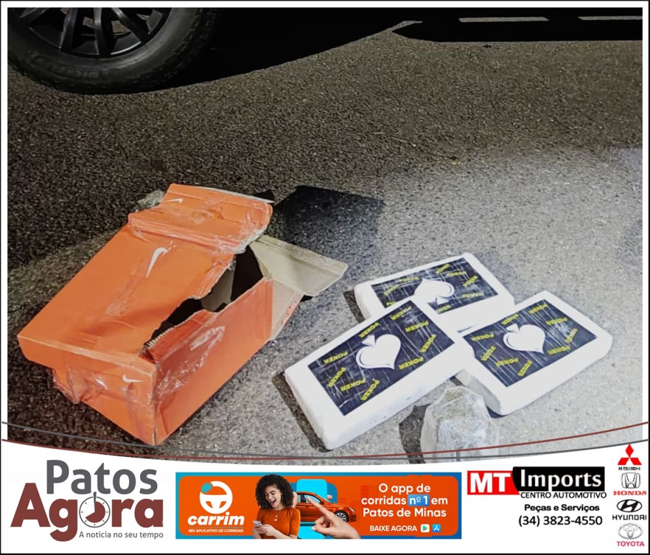 PRF prende homem com cocaína e maconha em ônibus de linha na BR-365
