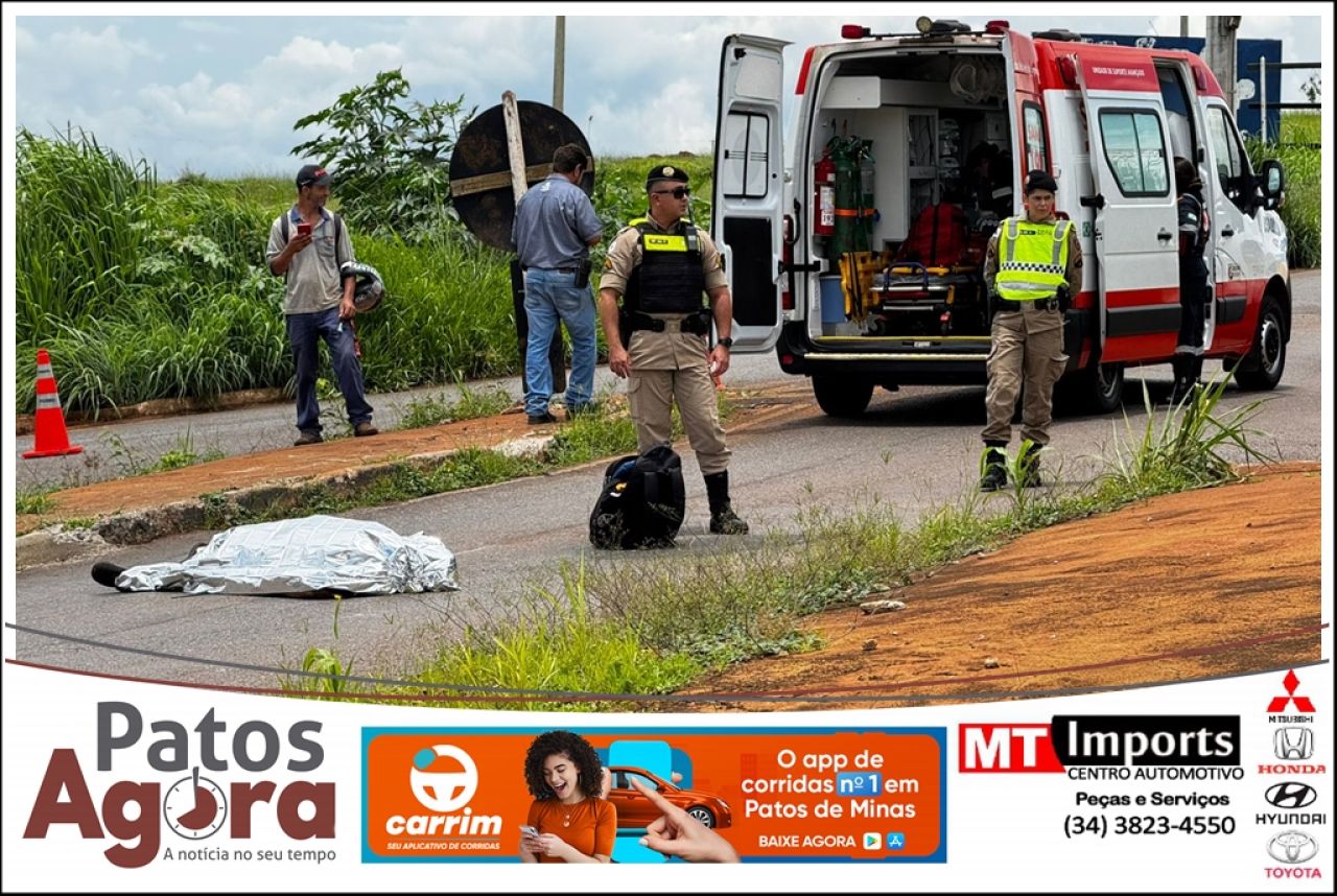 Ciclista morre em colisão com caminhão na MGC-354