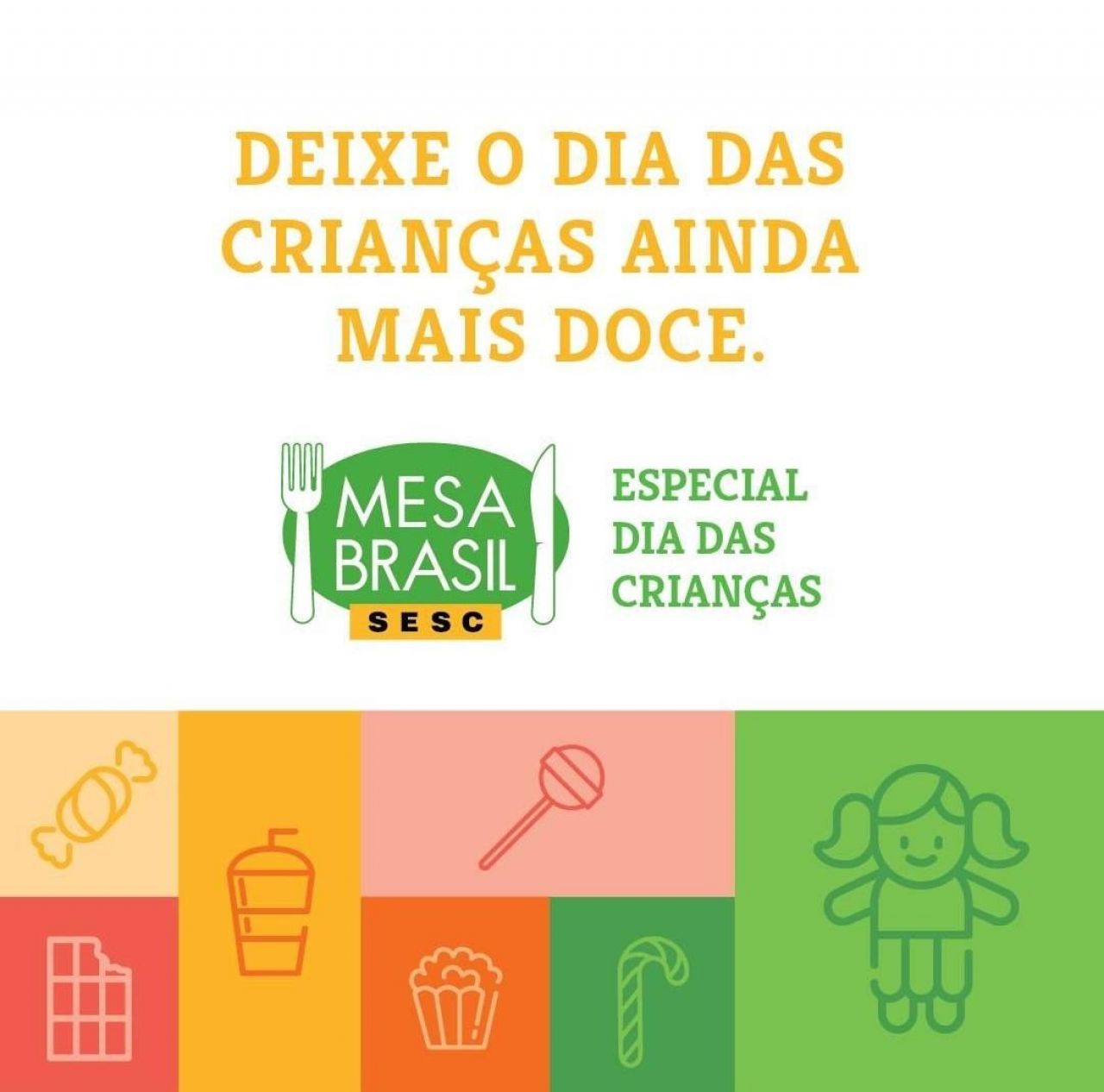 Mesa Brasil Sesc realiza campanha de doações em comemoração ao Dia das Crianças em Patos de Minas