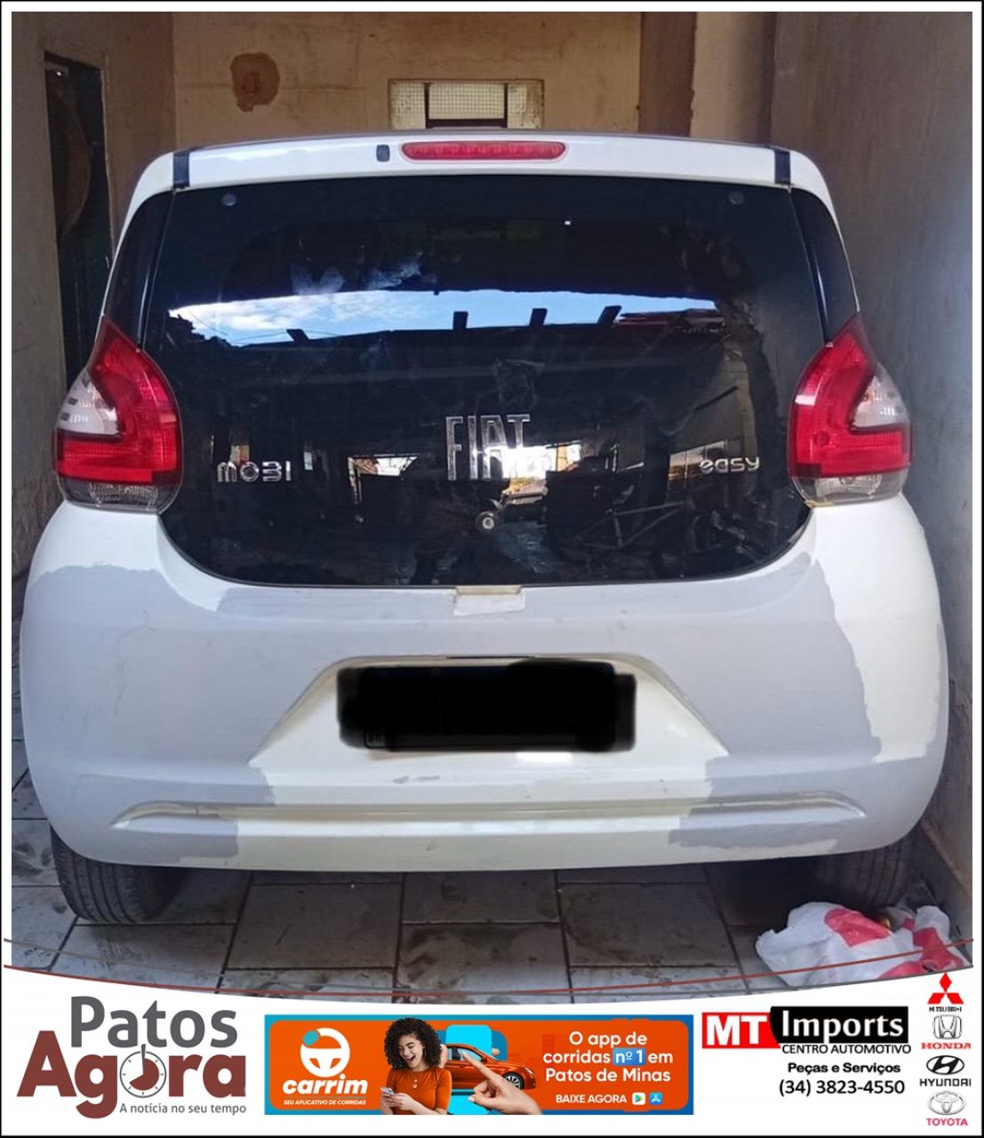 Polícia Militar recupera Fiat Mobi e prende funcionário por apropriação indébita em Patos de Minas